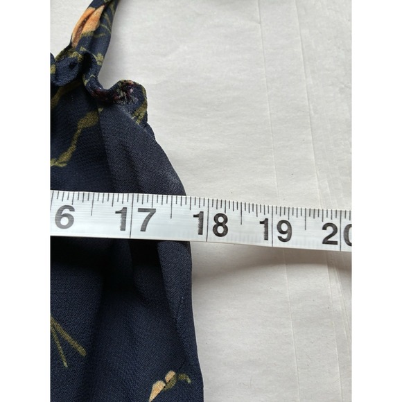 Reformation Nikita corset dress Women's Sz 14 Midi Navy Blue Floral Boho Cottage - Picture 9 of 12